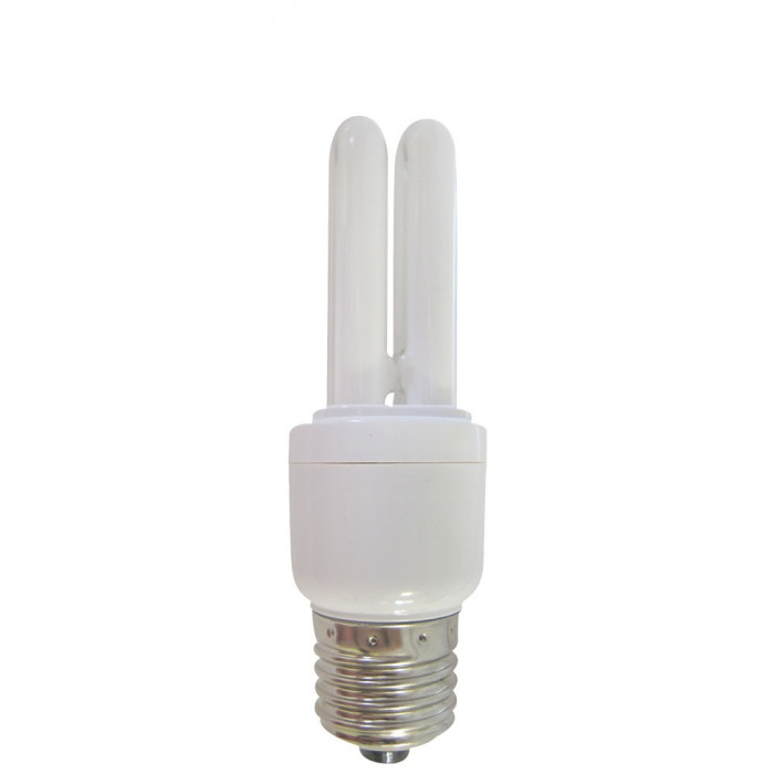 BOMBILLA CFL 2U MINI T3 E27 11W 528LM 2700K 6000H 1Primer Leader CJ.1
