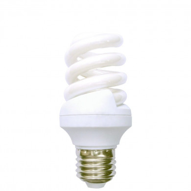 BOMBILLA CFL ESPIRAL MINI T3 E27 15W 825LM 2700K 6000H 1Primer Leader CJ.1
