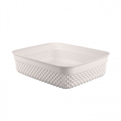 CESTA DISEÑO GOTAS BAJA COLORES SURTIDOS (24,5x19,5x6,5cm) 2,2L