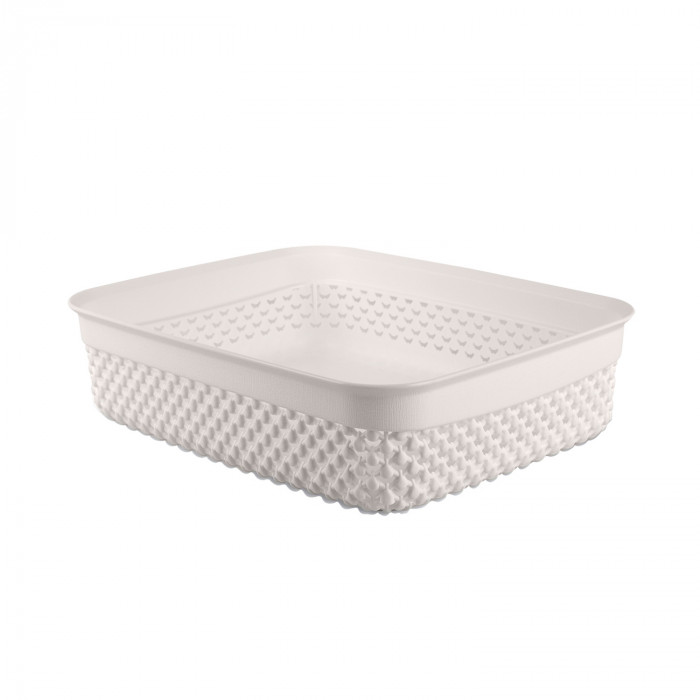 CESTA DISEÑO GOTAS BAJA COLORES SURTIDOS (24,5x19,5x6,5cm) 2,2L