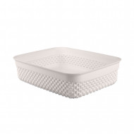 CESTA DISEÑO GOTAS BAJA COLORES SURTIDOS (24,5x19,5x6,5cm) 2,2L