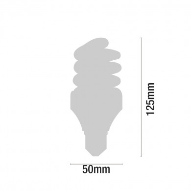 BOMBILLA CFL ESPIRAL MINI T3 E27 15W 825LM 2700K 6000H 1Primer Leader CJ.1
