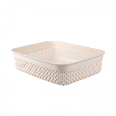 CESTA DISEÑO GOTAS BAJA COLORES SURTIDOS (24,5x19,5x6,5cm) 2,2L