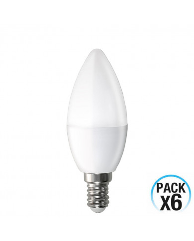 BOMBILLA LED VELA C37 E14 6W (40W) 470LM 4000K 15000H 1Primer Leader CJ.6
