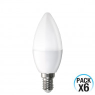 BOMBILLA LED VELA C37 E14 6W (40W) 470LM 4000K 15000H 1Primer Leader CJ.6
