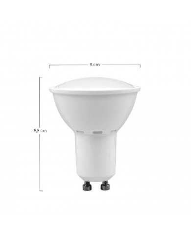 LED SMD SPOTLIGHT PLAST 3,5W (35W) 300lm GU10 120º 3000K 25000H 7hSevenOn BL.1