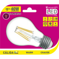 BOMBILLA LED VELA C37 E14 6W (40W) 470LM 4000K 15000H 1Primer Leader CJ.6
