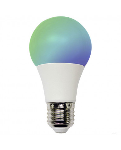 BOMBILLA LED ESTANDAR A60 RGB E27 CON MANDO 9W (60W) 806LM 25000H 7hSevenOn BL.1
