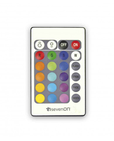 BOMBILLA LED ESTANDAR A60 RGB E27 CON MANDO 9W (60W) 806LM 25000H 7hSevenOn BL.1
