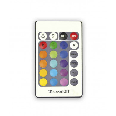 BOMBILLA LED ESTANDAR A60 RGB E27 CON MANDO 9W (60W) 806LM 25000H 7hSevenOn BL.1
