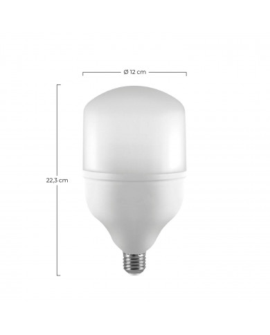 BOMBILLA LED CILINDRO ALTA POTENCIA E27 40W (190W) 3400LM 4000K 25000H 7hSevenOn CJ.1
