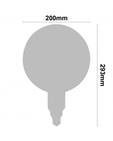 BOMBILLA LED FILAMENTO REGULABLE DECORATIVA GLOBO G200 ORO E27 8W 500LM 2100K 15000H 7hSevenOn Vintage CJ.1
