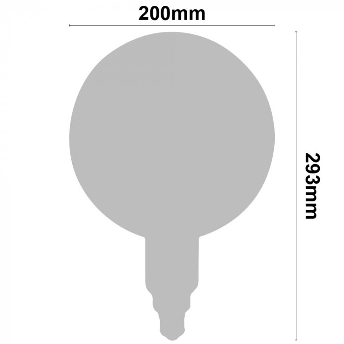 BOMBILLA LED FILAMENTO REGULABLE DECORATIVA GLOBO G200 ORO E27 8W 500LM 2100K 15000H 7hSevenOn Vintage CJ.1
