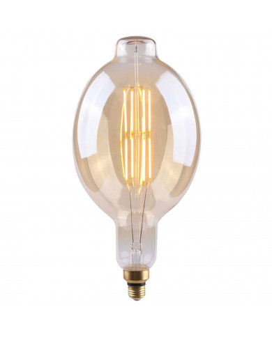 BOMBILLA LED DECORATIVA BT180 REGULABLE ORO E27 8W 500LM 2100K 15000H 7hSevenOn Vintage CJ.1
