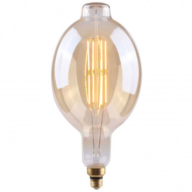 BOMBILLA LED DECORATIVA BT180 REGULABLE ORO E27 8W 500LM 2100K 15000H 7hSevenOn Vintage CJ.1
