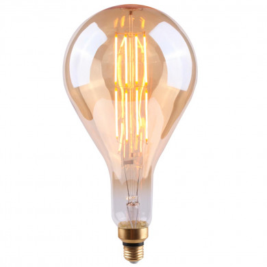 BOMBILLA LED DECORATIVA PS160 REGULABLE ORO E27 8W 500LM 2100K 15000H 7hSevenOn Vintage CJ.1
