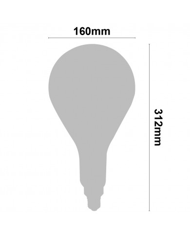 BOMBILLA LED DECORATIVA PS160 REGULABLE ORO E27 8W 500LM 2100K 15000H 7hSevenOn Vintage CJ.1
