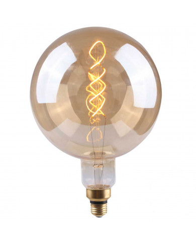 BOMBILLA LED DECORATIVA GLOBO G150 FILAMENTO REGULABLE TRANSPARENTE E27 4W 280LM 2100K 15000H 7hSevenOn Vintage CJ.1
