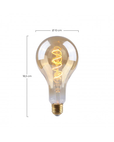 BOMBILLA LED DECORATIVA PS100 FILAMENTO REGULABLE TRANSPARENTE E27 4W 160LM 2100K 15000H 7hSevenOn Vintage CJ.1

