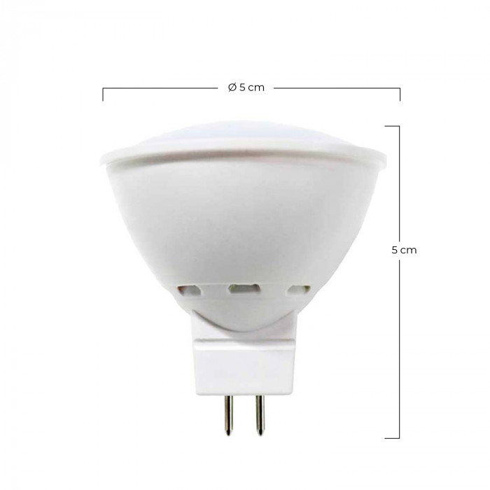 BOMBILLA LED SPOTLIGHT 12V GU5.3 8W (60W) 700LM 3000K 25000H 7hSevenOn Premium CJ.2