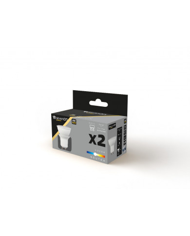 BOMBILLA LED SPOTLIGHT GU10 6W (50W) 540LM 4000K 25000H 7hSevenOn Premium CJ.2