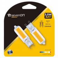 BOMBILLA LED BI-PIN JC COB G9 3,5W (30W) 320LM 3000K 25000H 7hSevenOn Premium BL.2
