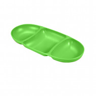 BOL PARA SNACK 3 HUECOS COLORES SURTIDOS (28,2x12,5x3cm)