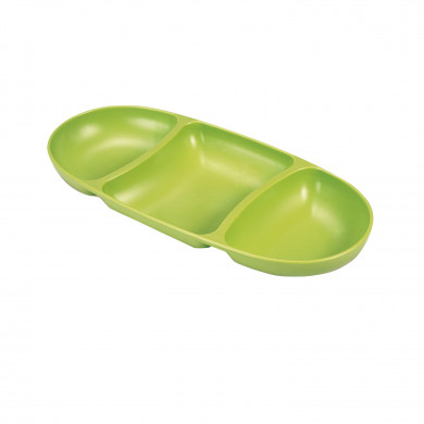 BOL PARA SNACK 3 HUECOS COLORES SURTIDOS (28,2x12,5x3cm) BOL PARA SNACK 3 HUECOS COLORES SURTIDOS (28,2x12,5x3cm)