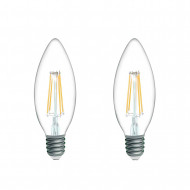 BOMBILLA LED ESFERICA G35 FILAMENTO TRANSPARENTE  E27 4W (40W) 470LM 2700K 25000H 7hSevenOn  Premium CJ.2