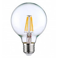 BOMBILLA LED GLOBO G125 FILAMENTO TRANSPARENTE E27 8W (60W) 806LM 3000K 25000H 7hSevenOn Premium CJ.1