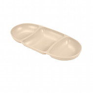 BOL PARA SNACK 3 HUECOS COLORES SURTIDOS (28,2x12,5x3cm)