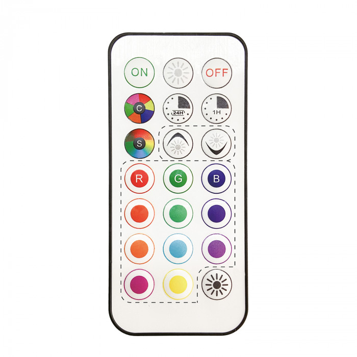 BOMBILLA LED GLOBO G95 RGB E27 9W (60W) 806LM 25000H CON MANDO 7hSevenOn  Premium BL.1