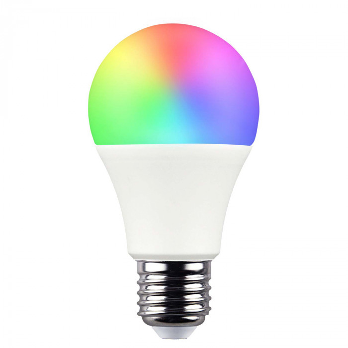 BOMBILLA LED ESTANDAR A60 RGB E27 CON MANDO 9W (60W) 806LM 25000H 7hSevenOn Premium BL.1