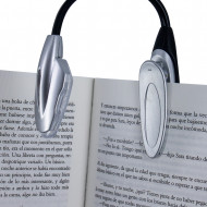 LUZ DE LECTURA 1 LED 6000K NEGRO/GRIS 2 PILAS CR2016 INCL. 7hSevenOn Elec PACK.1