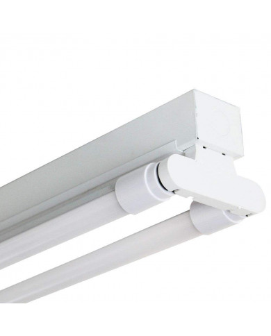 REGLETA FLUORESCENTE T8 G13 2x18W 2x1300LM 4000K 8000H 2 TUBOS INCLUIDOS 7hSevenOn RT.1
