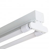 REGLETA FLUORESCENTE T8 G13 2x18W 2x1300LM 4000K 8000H 2 TUBOS INCLUIDOS 7hSevenOn RT.1
