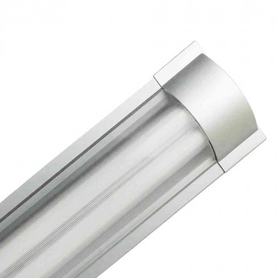 REGLETA FLUORESCENTE PLATA T8 G13 2x18W 2x1300LM 4000K 8000H 2 TUBOS INCLUIDOS 7hSevenOn RT.1
