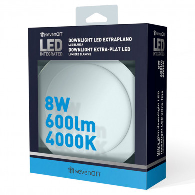 DOWNL.EXTRAPL.LED SMD RED.BLANCO 8W 600lm DIAM120 120º 4000K 25000H 7hSevenOn CJ.1 DOWNL.EXTRAPL.LED SMD RED.BLANCO 8W 600lm DIAM120 120º 4000K 25000H 7hSevenOn CJ.1