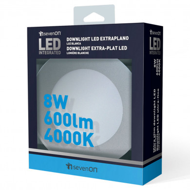 DOWNL.EXTRAPL.LED SMD RED.ALUM.MATE 8W 600lm DIAM120 120º 4000K 25000H 7hSevenOn CJ.1 DOWNL.EXTRAPL.LED SMD RED.ALUM.MATE 8W 600lm DIAM120 120º 4000K 25000H 7hSevenOn CJ.1