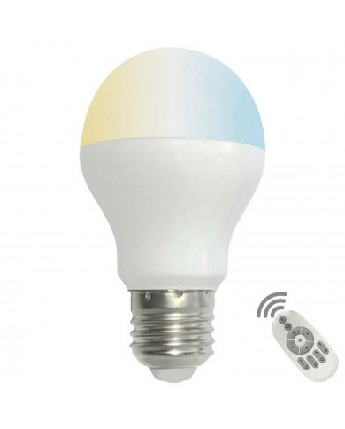 LED DIMABLE CAMBIO TªCOLOR Y LÚMENES C/MANDO PLAST.6W 470lm E27 15000H 7hSevenOn BL.1