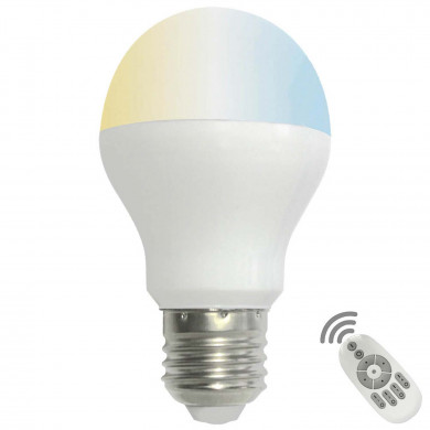 LED DIMABLE CAMBIO TªCOLOR Y LÚMENES C/MANDO PLAST.6W 470lm E27 15000H 7hSevenOn BL.1 LED DIMABLE CAMBIO TªCOLOR Y LÚMENES C/MANDO PLAST.6W 470lm E27 15000H 7hSevenOn BL.1