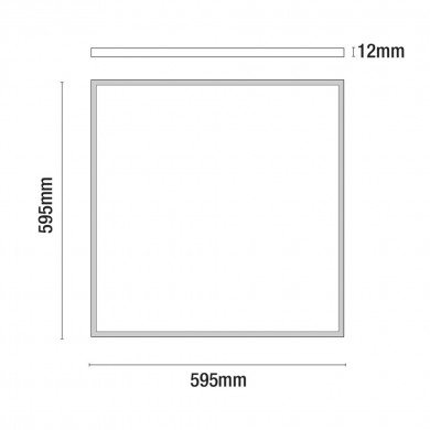 PANEL LED CUADRADO BLANCO 36W 3200LM 4000K 35000H 595x595MM 7hSevenOn CJ.1 PANEL LED CUADRADO BLANCO 36W 3200LM 4000K 35000H 595x595MM 7hSevenOn CJ.1