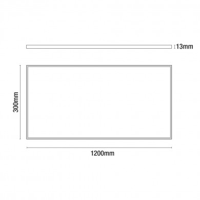 PANEL LED RECTANG. BLANCO 1200X300 48W 4000lm 140º 4000K 35000H 7hSevenOn CJ.1 PANEL LED RECTANG. BLANCO 1200X300 48W 4000lm 140º 4000K 35000H 7hSevenOn CJ.1