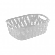 CESTA RATÁN PEQUEÑA DE PLÁSTICO (26,5x20x9,5cm) 3L