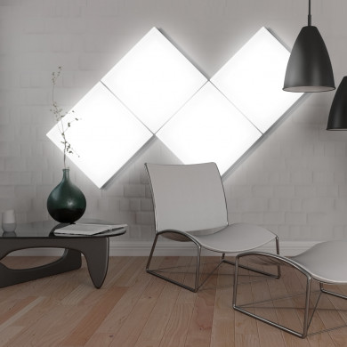 PANEL LED ENLAZABLE CUADRADO BLANCO 10W 800LM 4000K 25000H 300x300MM 7hSevenOn CJ.1
