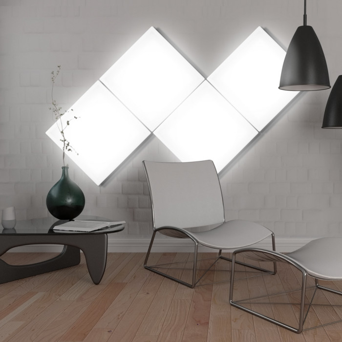 PANEL LED ENLAZABLE CUADRADO BLANCO 10W 800LM 4000K 25000H 300x300MM 7hSevenOn CJ.1
