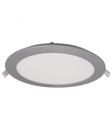 DOWNLIGHT LED EXTRAPLANO REDONDO ALUMINIO MATE 22W 1900LM 4000K 25000H D225MM 7hSevenOn BL.1 
