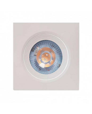 FOCO LED EMPOTRABLE ORIENTABLE 38º CUADRADO BLANCO 10W 900LM 4000K 25000H 120x120MM 7hSevenOn BL.1
