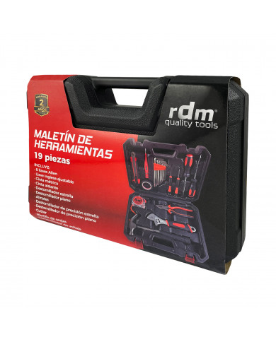MALETIN DE HERRAMIENTAS 19 PIEZAS RDM