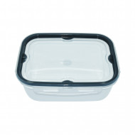 PACK 10 RECIPIENTE HERMETICO RECTANGULAR MINI COLORES SURTIDOS (15x11x5cm) 0,5L